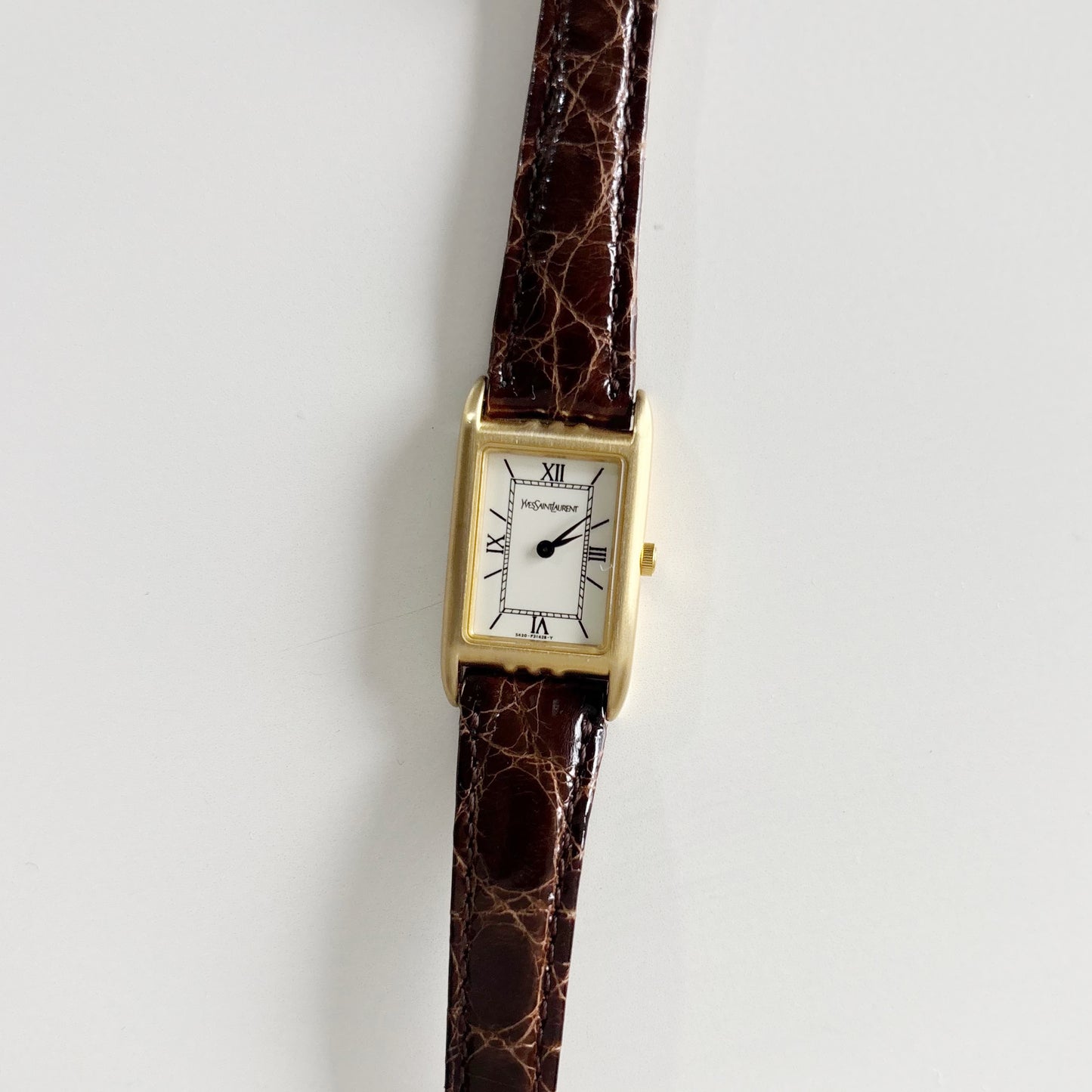 Yves Saint Laurent 1990s Tank Gold Plated Watch