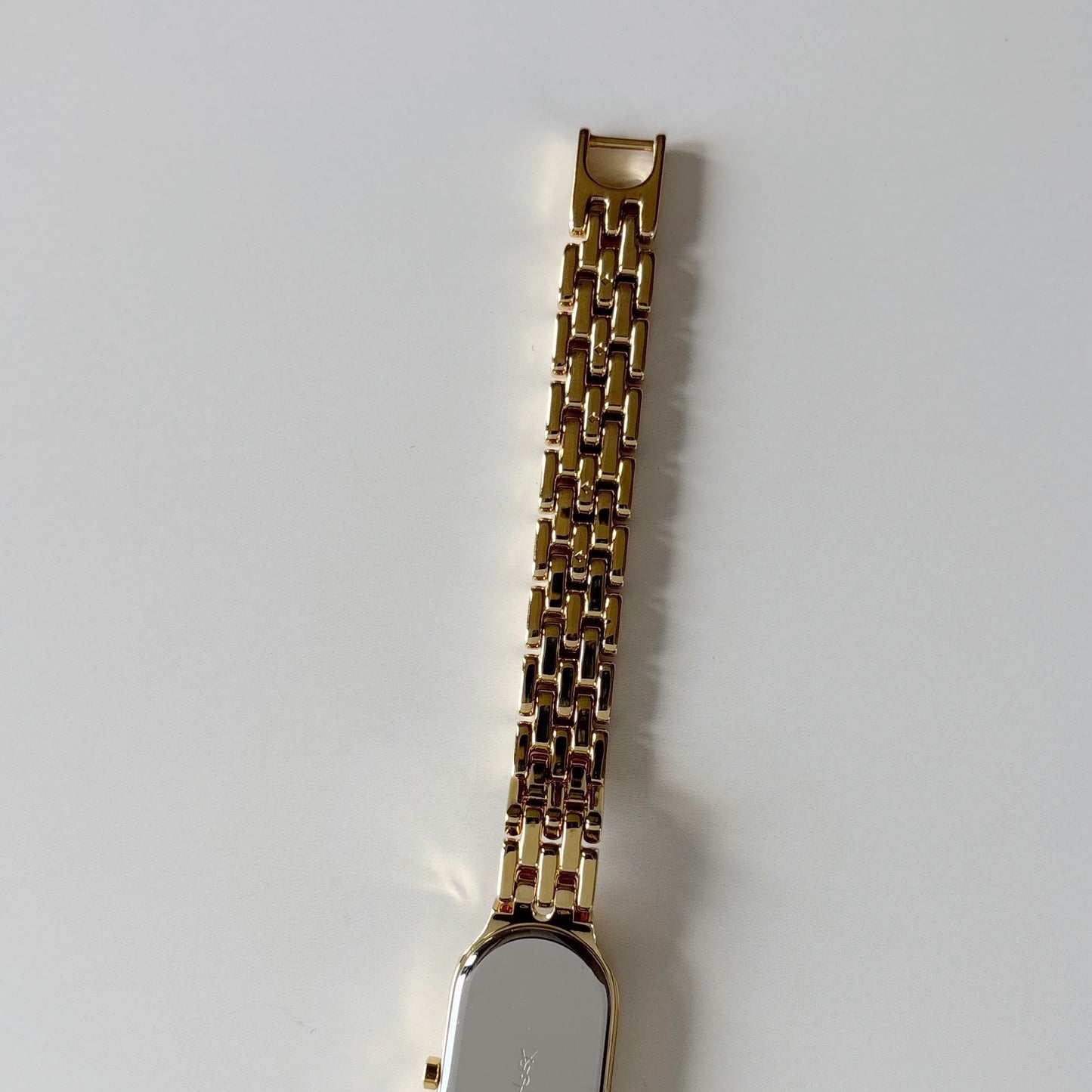 Yves Saint Laurent 1990s Oval Dial Gold Plated Watch