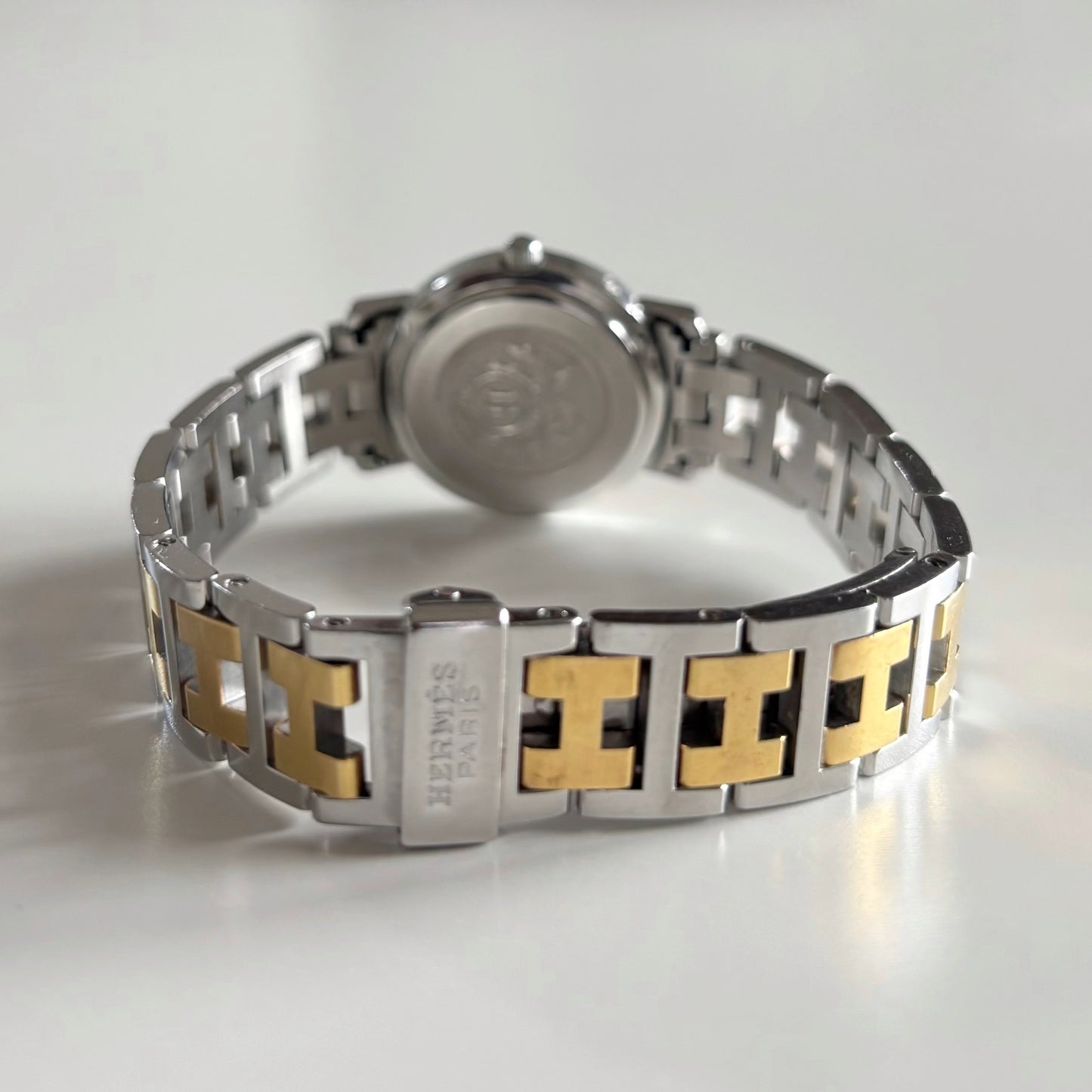 Hermes 1990s Clipper Two Tone Watch