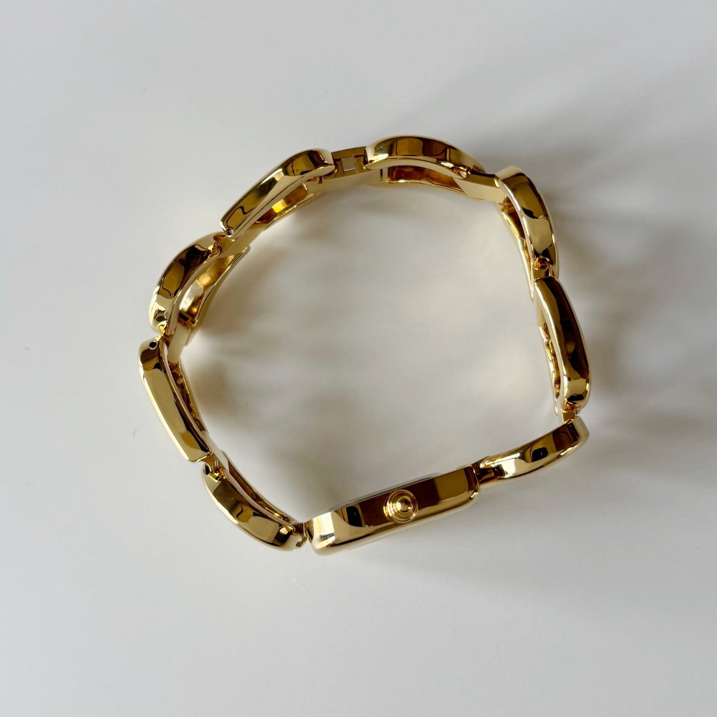 Yves Saint Laurent 1990s Heart Shaped Dial Band Gold Plated Watch (8/1)