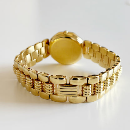 Dior 1990s Octagon Gold Plated Watch