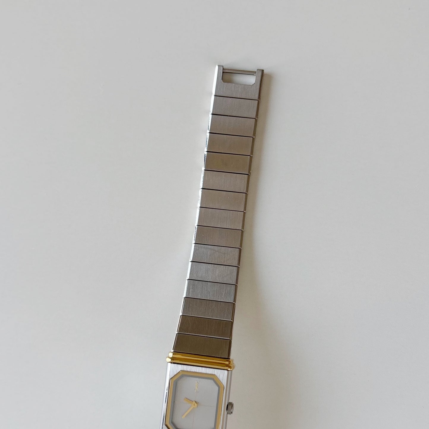 Yves Saint Laurent 1990s Reverso Two Tone Watch