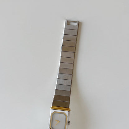 Yves Saint Laurent 1990s Reverso Two Tone Watch