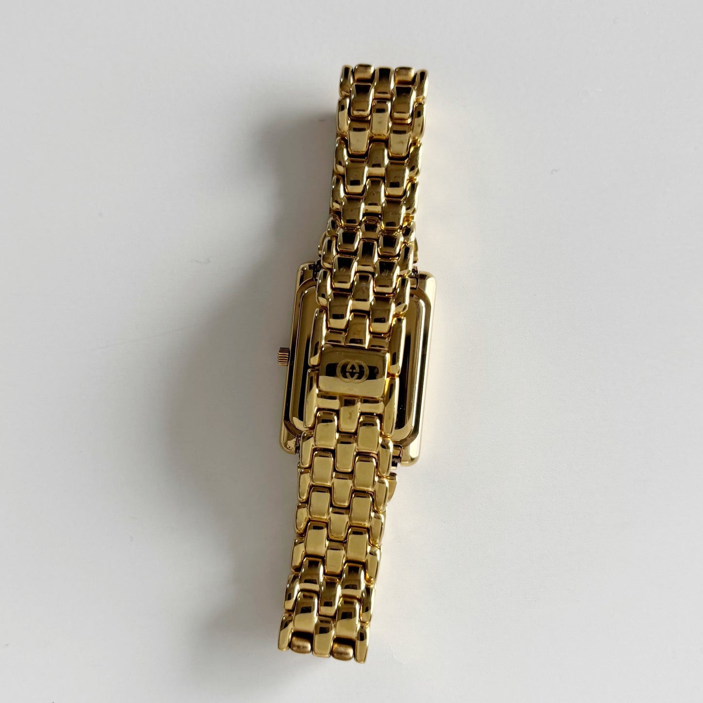 Gucci 1990s Tank Gold Plated Watch