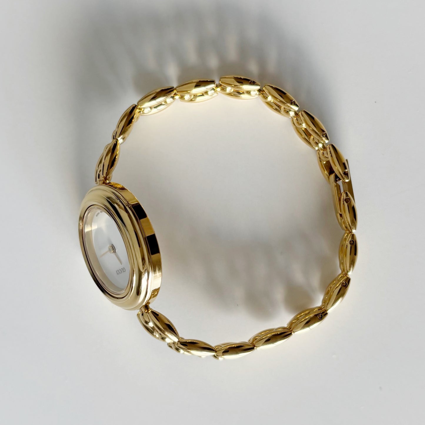 Gucci 1990s Interchangeable Bezel Gold Plated Watch with 6 bezels, case (160mm)