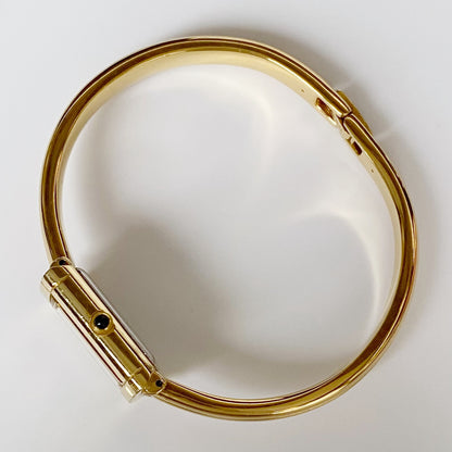 Yves Saint Laurent 1990s Gold Plated Bangle Watch