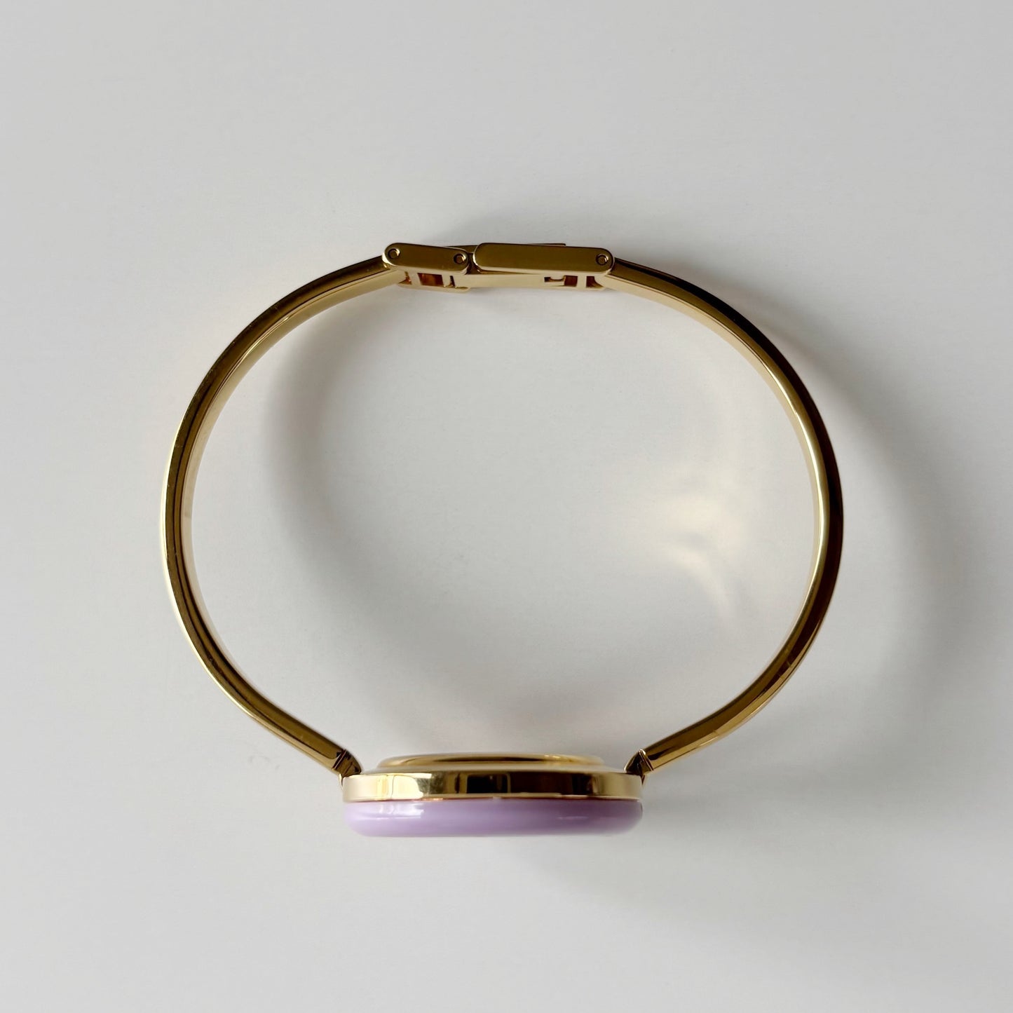 Gucci 1990s Interchangeable Bezel Gold Plated Bangle Watch with 12 bezels, case
