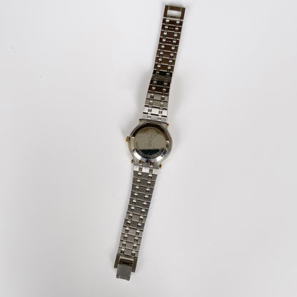 Gucci 1990s Date Two Tone Round Watch