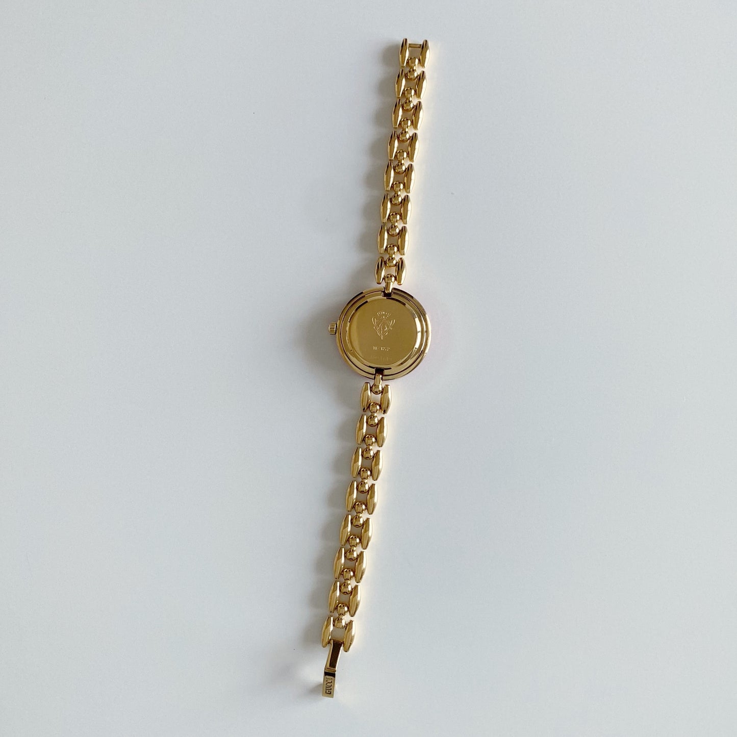 Gucci 1990s Interchangeable Bezel Gold Plated Watch with 6 bezels, case (160mm)