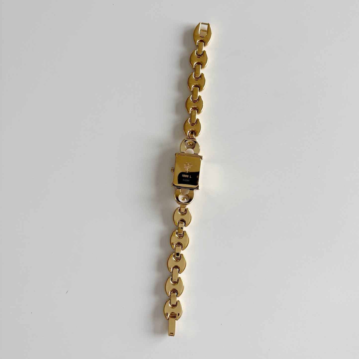 Gucci 1990s Interchangeable Strap Gold Plated Watch with 3 straps, case