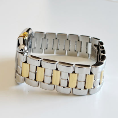 Yves Saint Laurent 1990s Two Tone Tank Watch (Large)