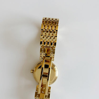 Dior 1990s Round Dial Gold Plated Watch