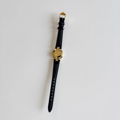 Gucci 1990s Round Dial Two Tone Watch