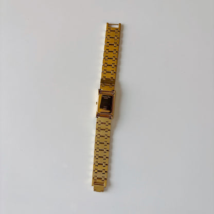 Dior 1990s Sub second Tank Gold Plated Watch