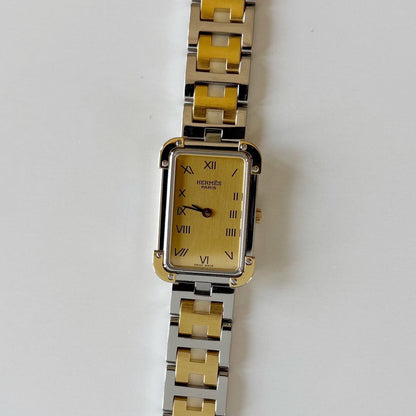 Hermes 1990s Croisier Two Tone Watch