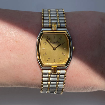 Dior 1990s Two Tone Watch