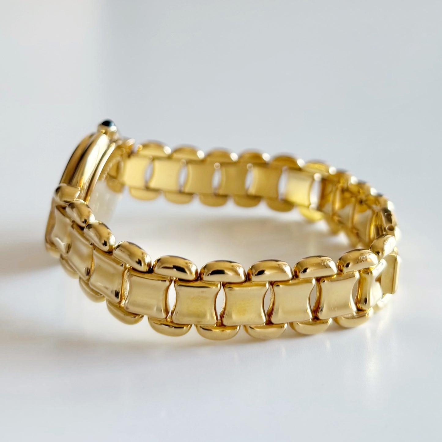 Fendi 1990s Seashell Dial Gold Plated Watch