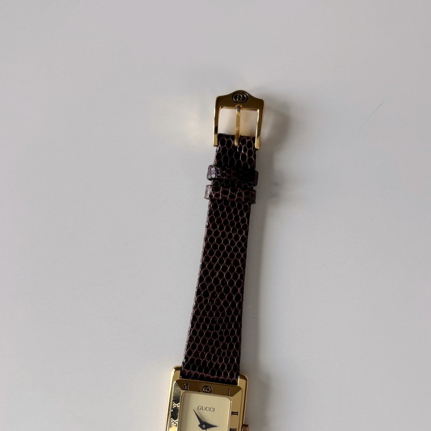 Gucci 1990s Tank Gold Plated Watch