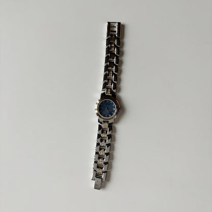 Fendi 1990s Seashell Dial Date Two Tone Watch