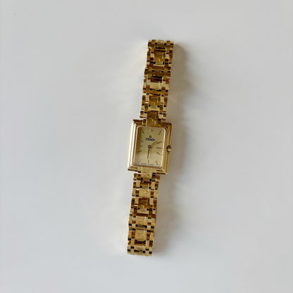Fendi 1990s Tank Gold Plated Watch Limited Edition (only 2,500 pieces made)