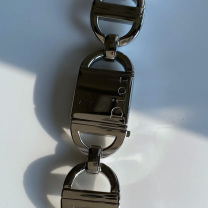 Dior Early 2000s Pandiora Mirror Dial Stainless steel Watch