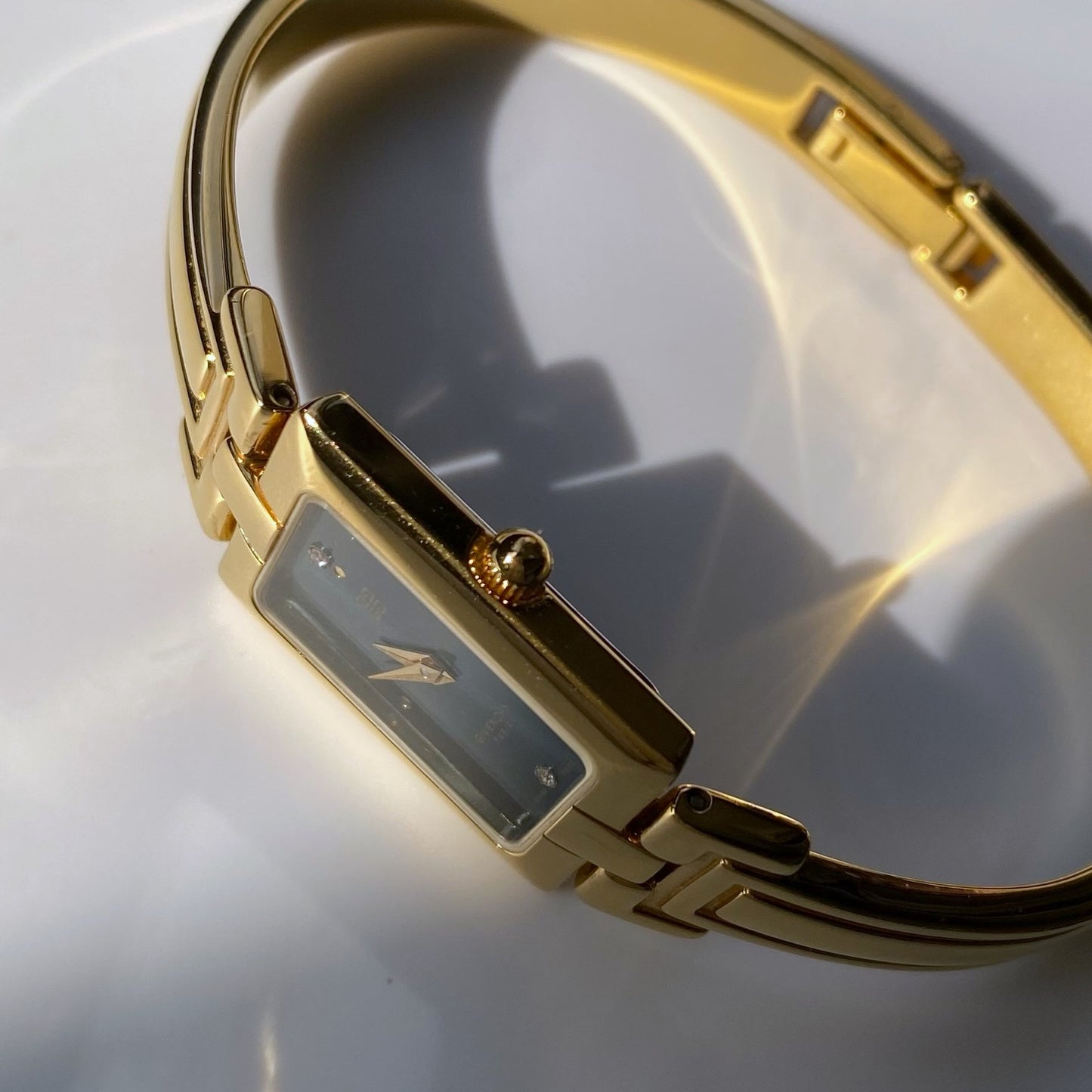 Givenchy 1990s Gold Plated Bangle Watch