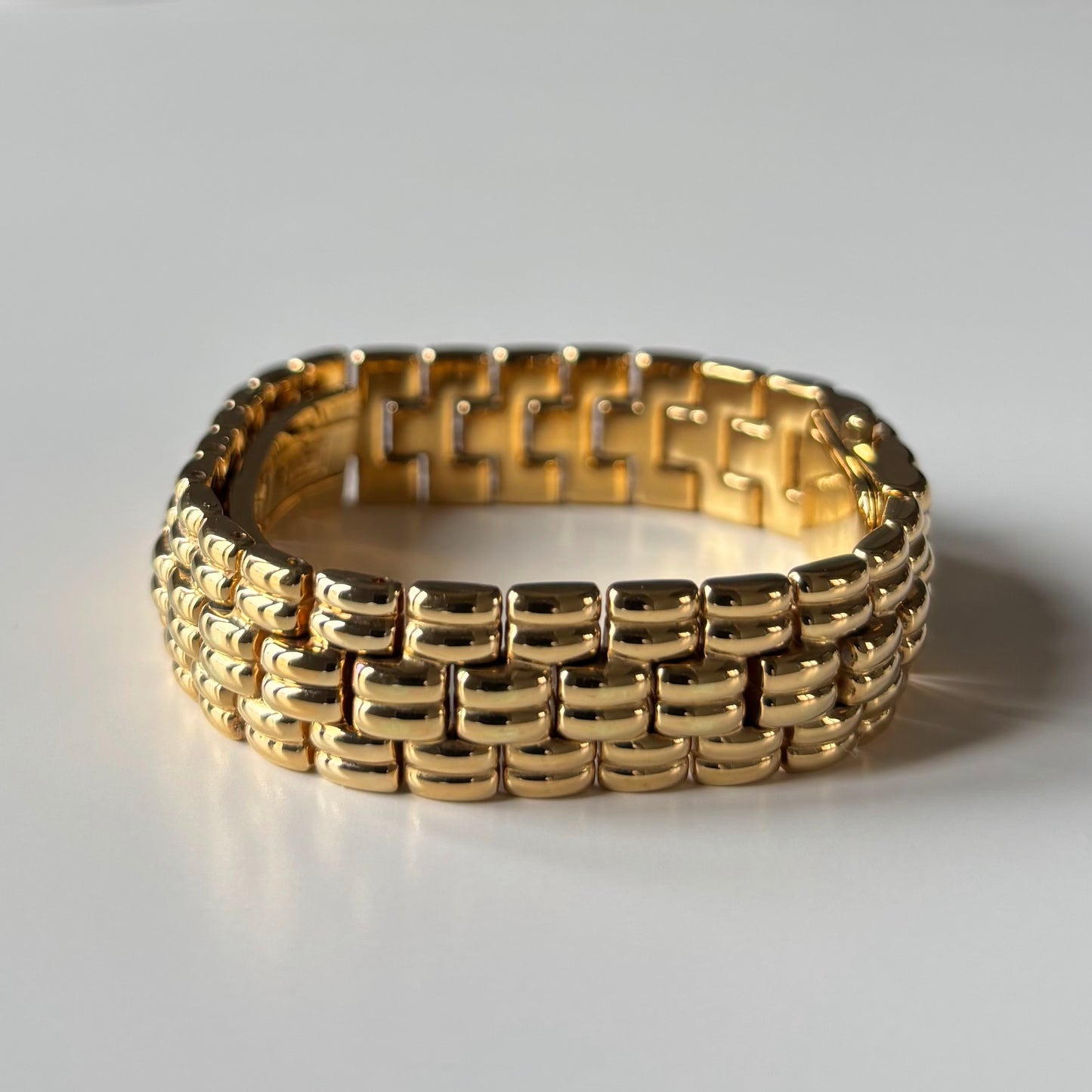 Fendi 1990s Gold Dial Gold Plated Watch