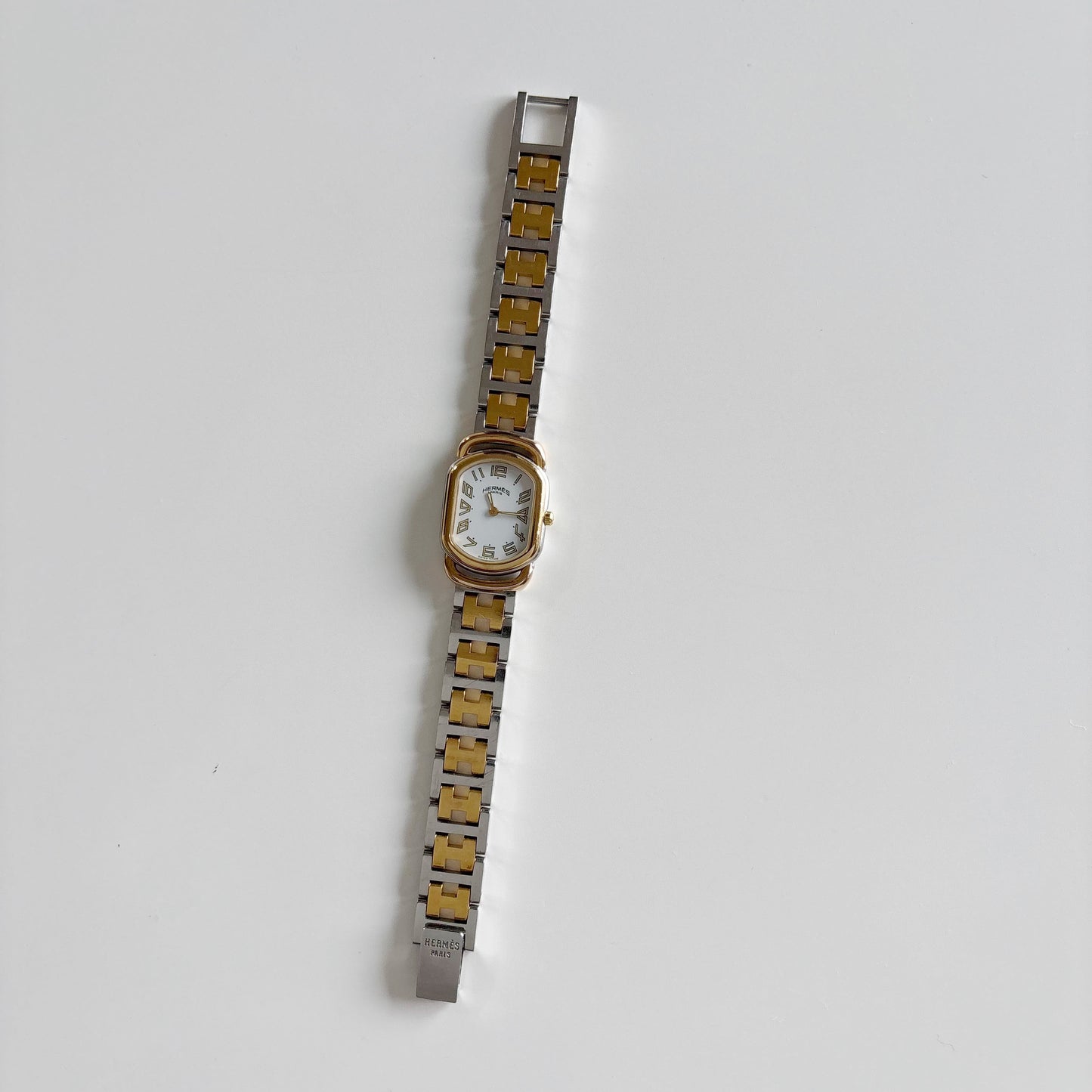 Hermes 1990s Rallye Two Tone Watch