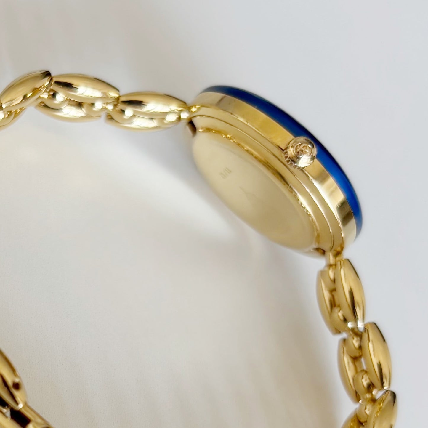 Gucci 1990s Interchangeable Bezel Gold Plated Watch with 6 bezels, case (167mm)