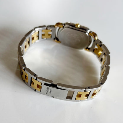 Hermes 1990s Rallye Two Tone Watch
