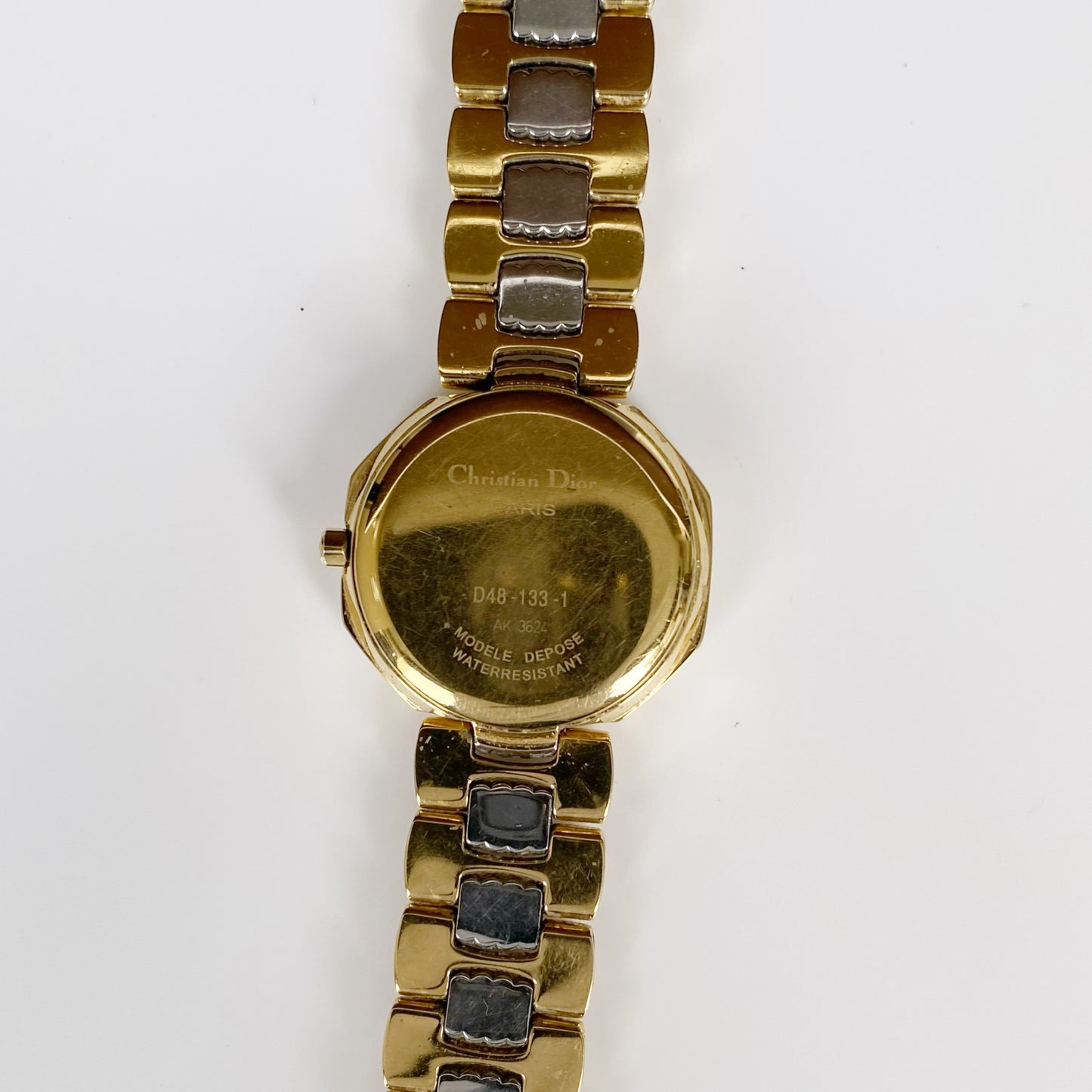 Dior 1990s Octagon Two Tone Watch