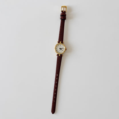 Gucci 1980s Sherry Round Dial Gold Plated Watch