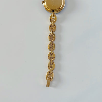 Gucci 1990s Interchangeable Bezel Gold Plated Watch with 6 bezels, case (167mm)