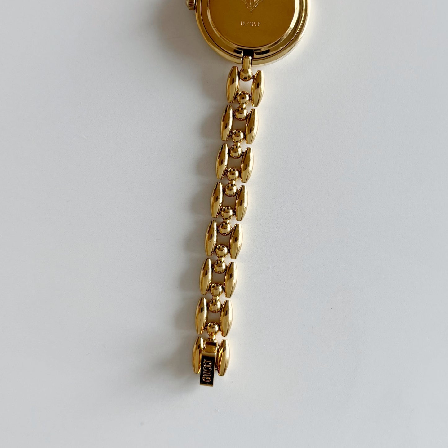 Gucci 1990s Interchangeable Bezel Gold Plated Watch with 6 bezels, case (160mm)