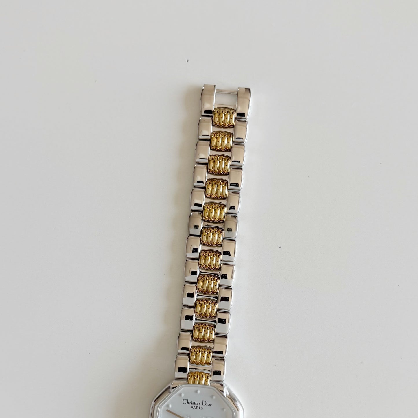 Dior 1990s Octagon Two Tone Watch