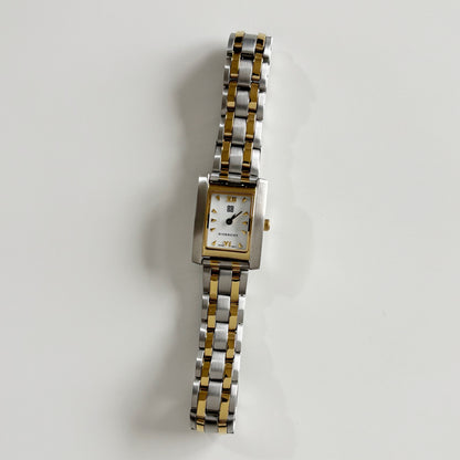 Givenchy 1990s Tank Two Tone Watch