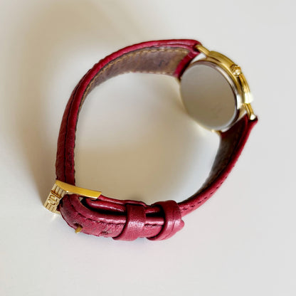 Dior 1990s CD Logo Round Dial Gold Plated Watch