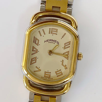 Hermes 1990s Rallye Two Tone Watch