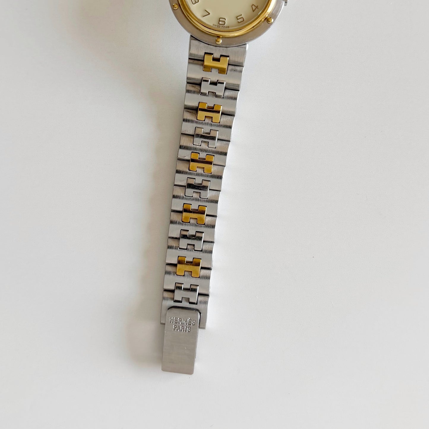 Hermes 1990s Olympia Two Tone Watch