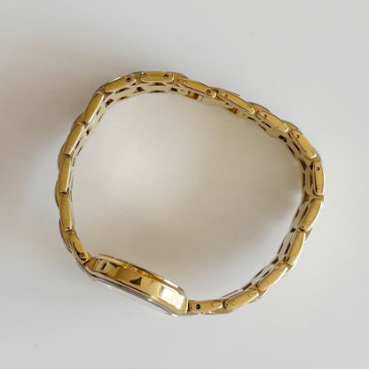 Dior 1990s Round Dial Two Tone Watch
