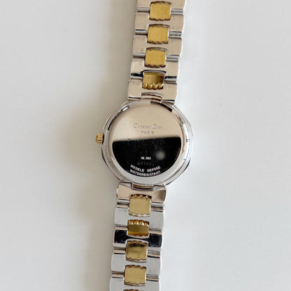 Dior 1990s Octagon Two Tone Watch