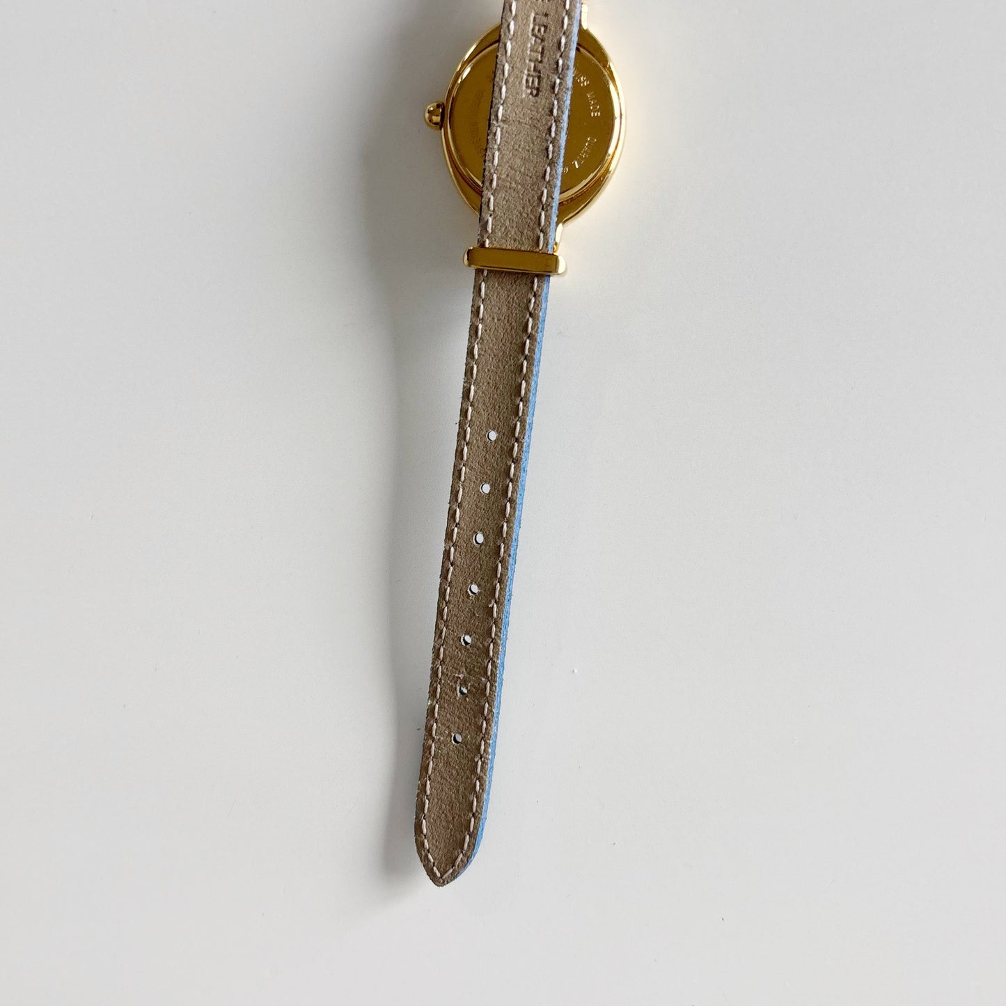 Fendi 1990s Interchangeable Strap Oval Dial Gold Plated Watch with 5 straps, case