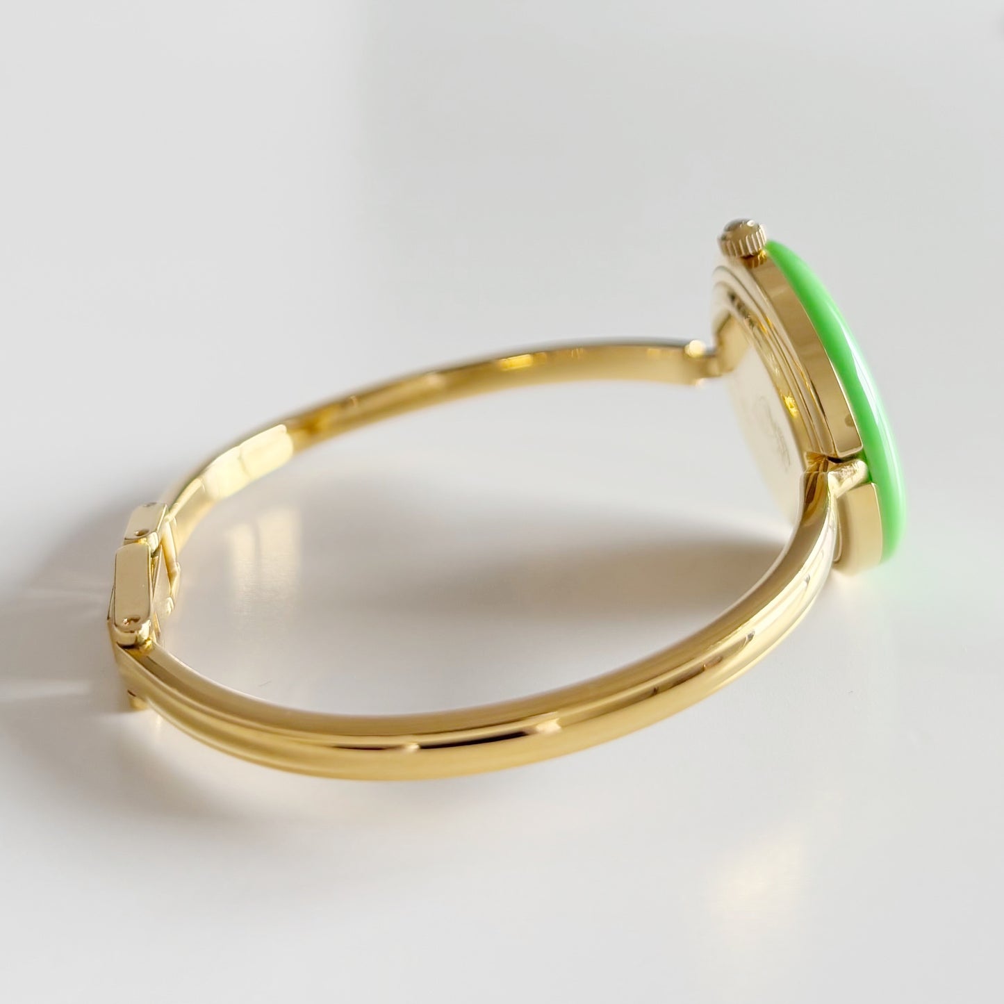 Gucci 1990s Interchangeable Bezel Gold Plated Watch with 12 bezels, case