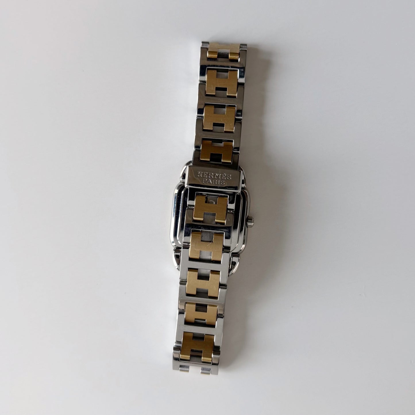 Hermes 1990s Rallye Two Tone Gold Plated Watch