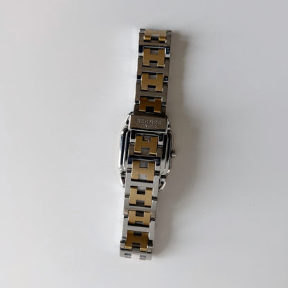 Hermes 1990s Rallye Two Tone Gold Plated Watch