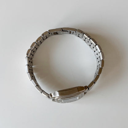 Givenchy 1990s Black Dial Silver Watch