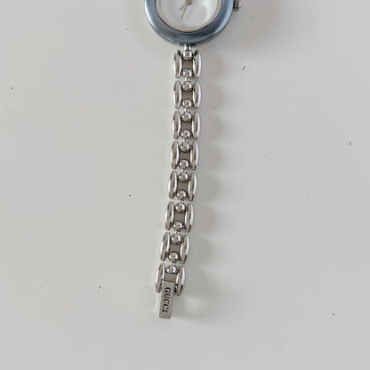 Gucci 1990s Interchangeable Bezel Stainless steel Watch with 6 bezels, case (160mm)