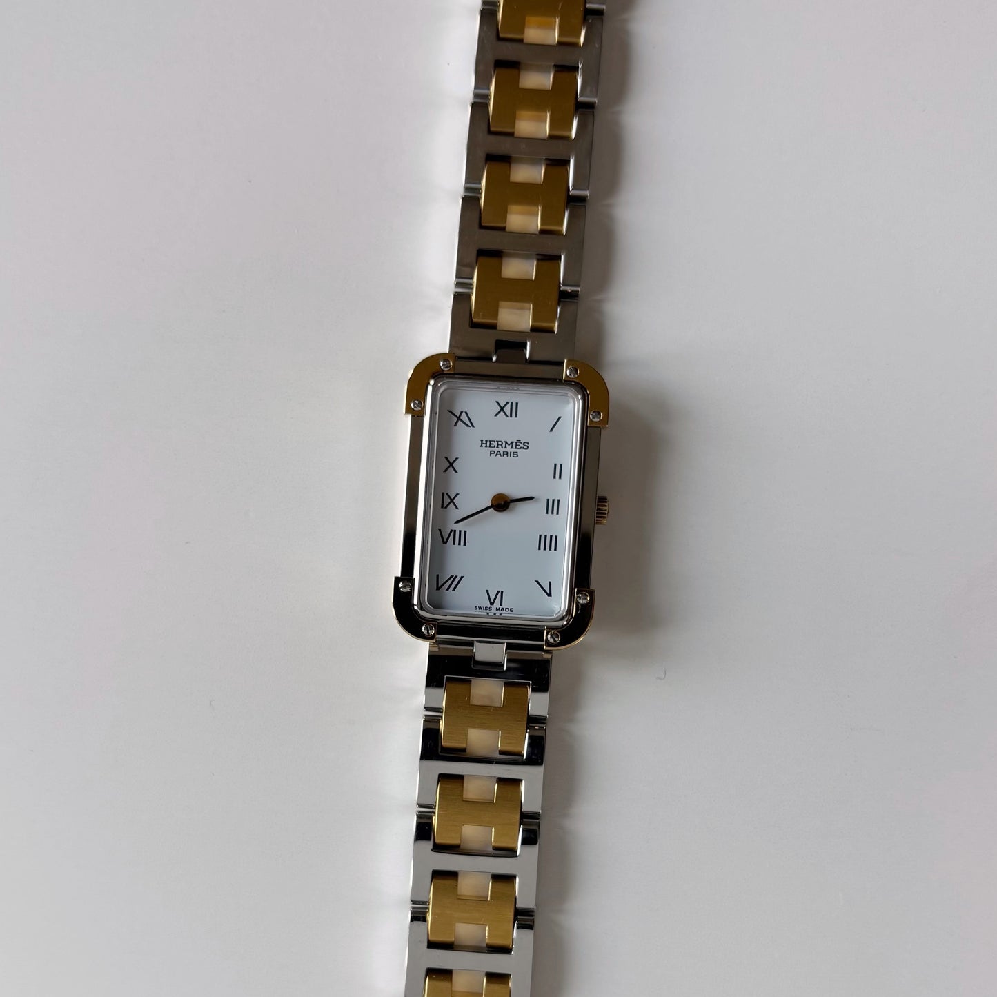 Hermes 1990s Croisier Two Tone Watch