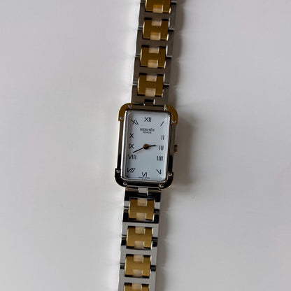 Hermes 1990s Croisier Two Tone Watch