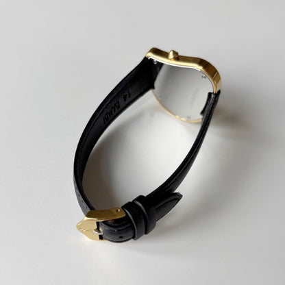 Yves Saint Laurent 1990s Heart Shaped Gold Plated Watch